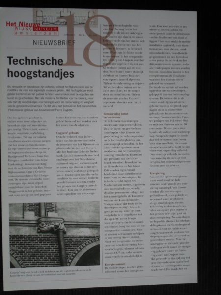 Het Nieuwe Rijksmuseum - Nieuwsbrief 18