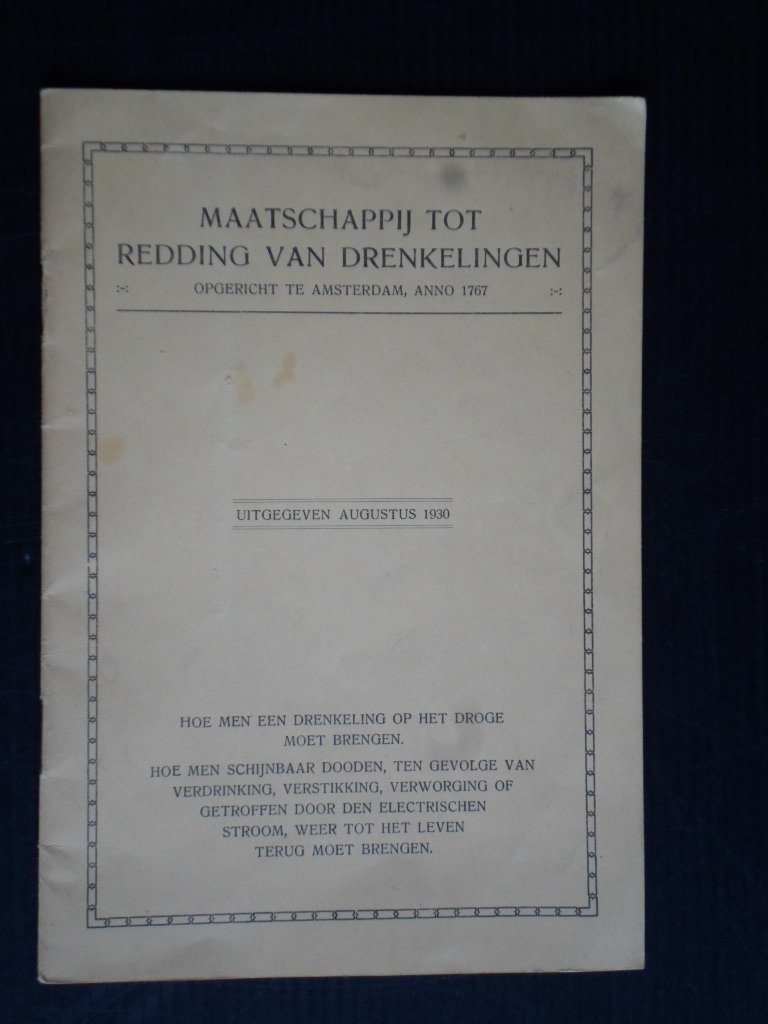  - Hoe men een drenkeling op het droge moet brengen