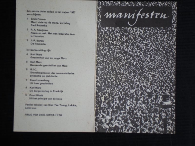 Boekfolder - Manifesten