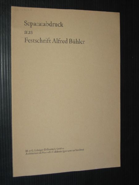 Lobsiger-Dellenbach, M.& G. - Architecture de Nouvelle Caldonie [gravures sur bambou]