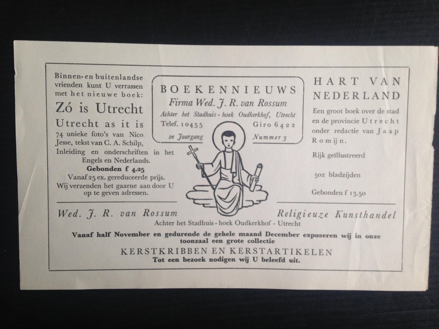 - Boekhandel/Religieuze Kunsthandel v Rossum, Utrecht