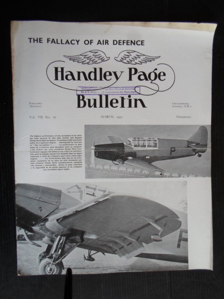  - Handley Page Bulletin