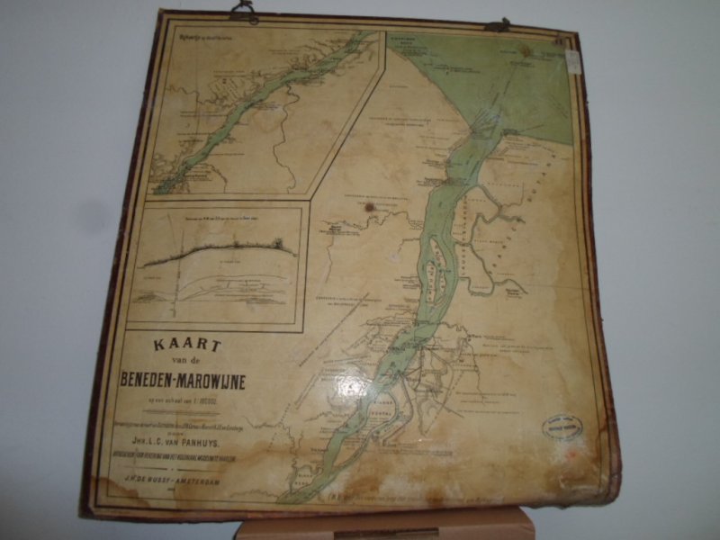 Panhuys, Jhr.L.C. - Suriname, Kaart van de Beneden-Marowijne
