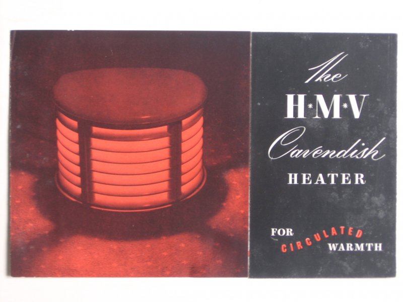 Folder - The HMV Cavendish heater, verwarmingsapparaat