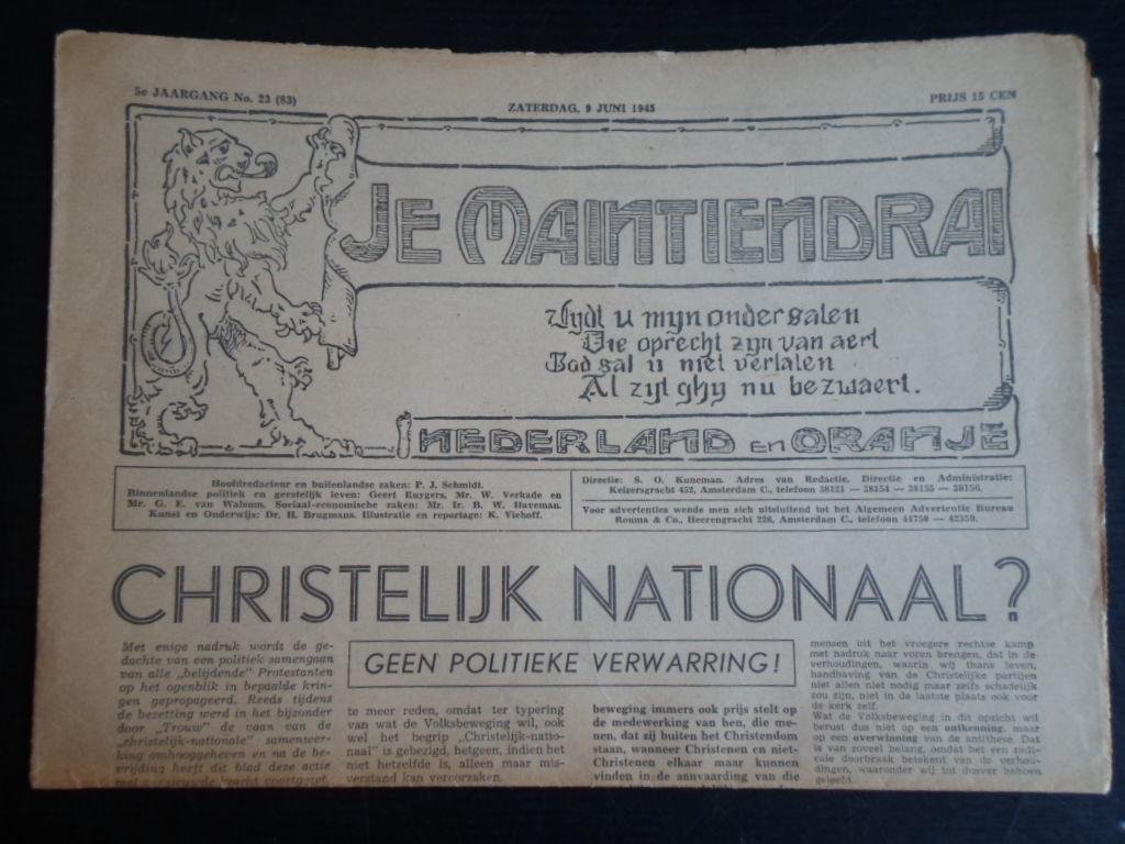  - Krant Je Maintiendrai