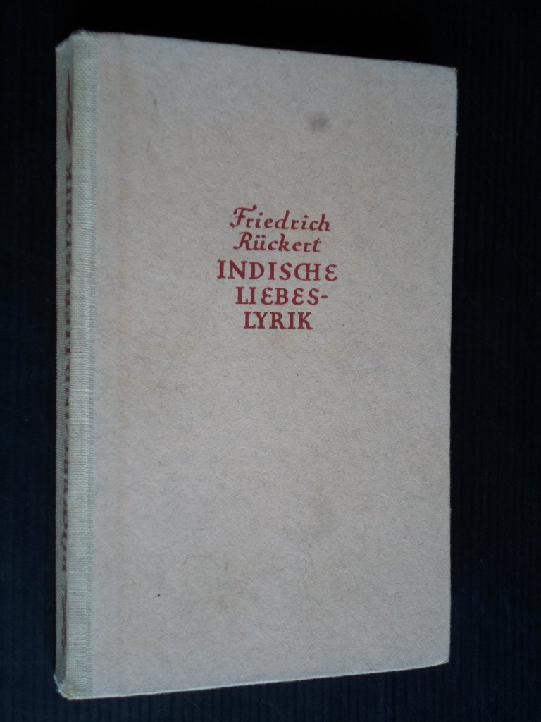 Rckert, Friedrich - Indische Liebeslyrik