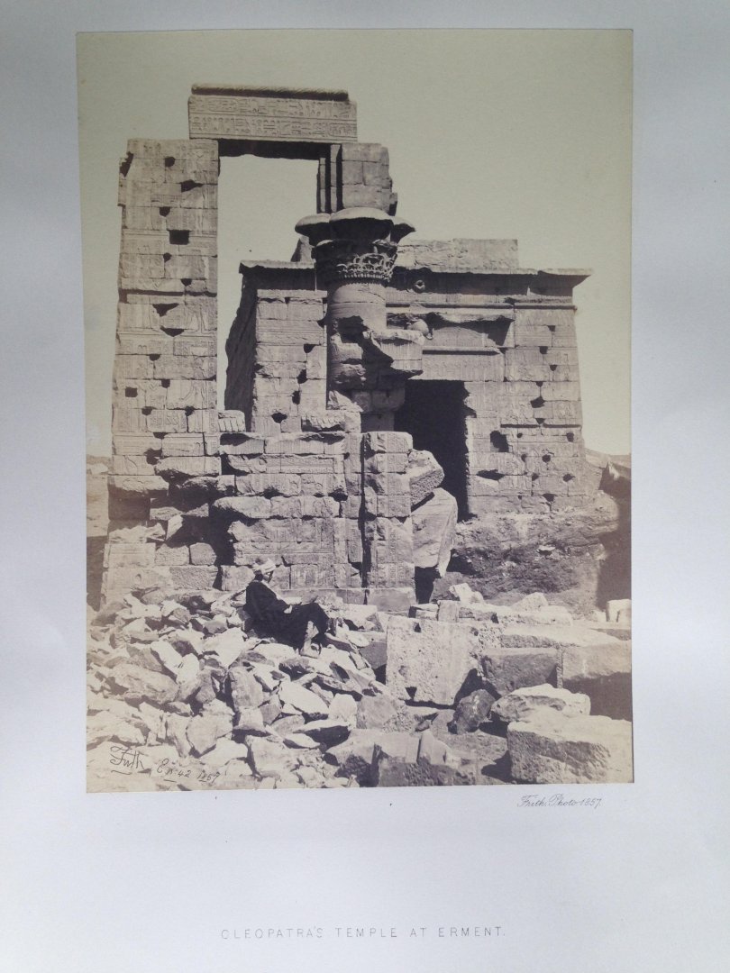 Frith, Francis - Cleopatra?s Temple at Erment, Series Egypt and Palestine