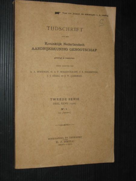  - Tijdschrift van het Koninklijk Nederlandsch Aardrijkskundig Genootschap