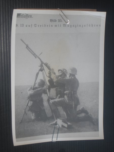  - Foto, vooroorlogs, Duits, mitrailleurschutters nr 9