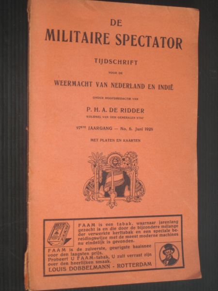  - De Militaire Spectator, Tijdschrift voor de weermacht van Nederland en Indie