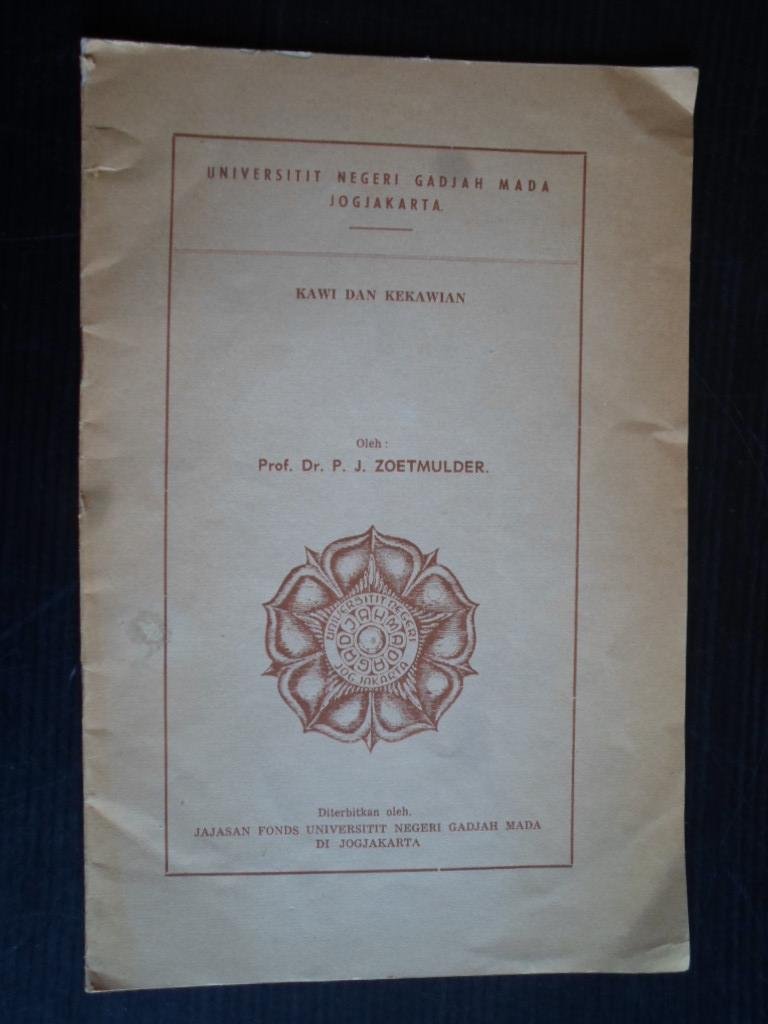 Zoetmulder, Prof.Dr.P.J. - Kawi Dan Kekawian