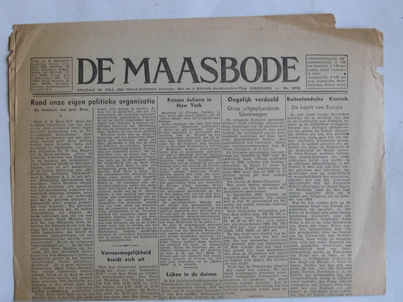 Krant - De Maasbode