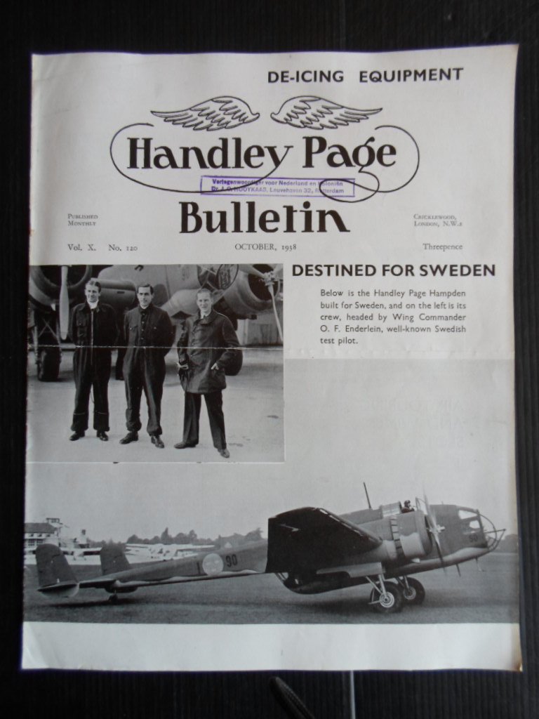  - Handley Page Bulletin