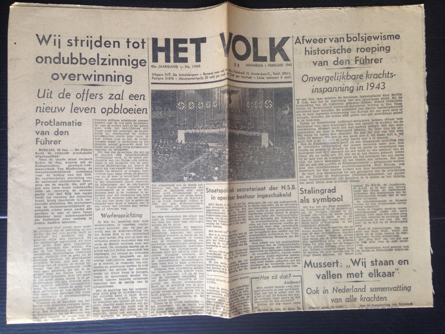 Oorlogskrant - Het Volk