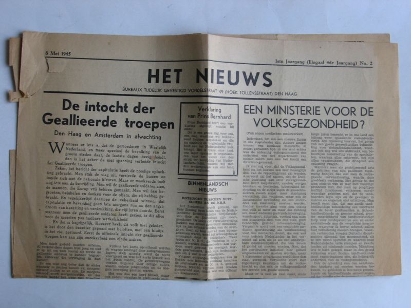 Oorlogskrant - Het Nieuws, Den Haag