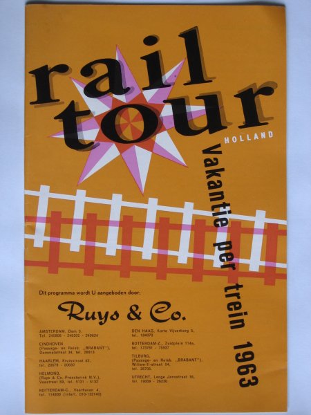  - Railtour 1963 van de Fa.Ruys & Co