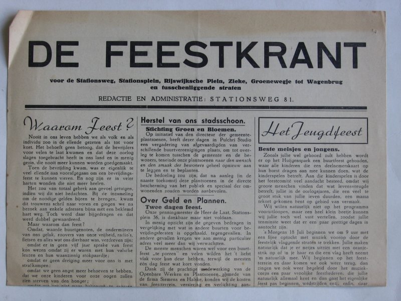  - De Feestkrant, Den Haag