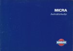 Nissan - Nissan Instructieboekje Micra