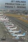 J. Roach, A.B. Eastwood - Jet airliner Production list Volume 1 - Boeing    june 1995 or August 1997