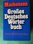 Mackensen - Großes Deutsches Wörterbuch; mit über 160.000 Stichwörtern