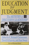 Edited by C. Roland Christensen, David A. Garvin a - EDUCATION FOR JUDGMENT - The Artistry of Discussion Leadership
