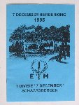  - 7 December Herdenking 1995, EM 1 Divisie ' 6 December' Schaarsbergen