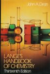 Dean, John A. - Lange's handbook of chemistry. Thirteenth edition