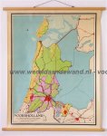Van Hees, G. en De Looff, H.P. - Schoolkaart / wandkaart van Noordholland