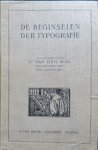 Wal van der, F. - De beginselen der typografie