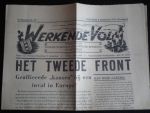 Krant NSB - 't Werkende Volk, Strijdblad voor de Nationaal-Socialistische Beweging in Amsterdam