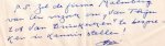 Brunklaus, F.A. - handgeschreven brief van Brunklaus aan J.M.Th. Uitman