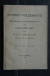 Dr. E.J.W. Posthumes Meyjes - De Dichter Joannes Vollenhove  een Haagsch Dichter - Predikant uit onze Gouden Eeuw
