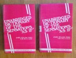 Ward, James William - Unabridged Dictionary of Sensations " As If ". 2 delen