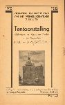 V.V.V. Enkhuizen - Tentoonstelling Enkhuizen in Kaart en Beeld in den Drommedatis, 1 juli-31 augustus 1935, catalogus, kleine, geniete softcover, ZEER GOEDE STAAT