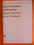 G.S. Leeuwarden - Rapport Deputaten Bijbelvertaling + ad art 19 Kerkorde