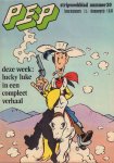Diverse tekenaars - PEP 1975 nr. 30 , stripweekblad,  25 juli met o.a. LUCKY LUKE (COVER) / POSTER ASSURANCETOURIX (BARD ASTERIX) / DIVERSE STRIPS o.a. ROODBAARD / LUCKY LUKE / COMANCHE / LEFRANC, goede staat (nietjes zijn verwijderd)