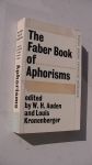 Auden, W.H. / Kronenberger, L - The Faber book of aphorisms