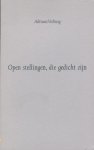 Verburg, Adriaan - Open stellingen, die gedicht zijn.