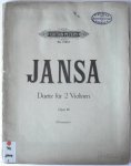 Jansa, L. - Jansa. Duette für 2 Violinen. Opus 46