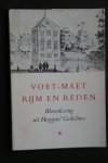 Constantijn Huygens ; Zwaan, F.L. - VOET-MAET Rijm en Reden  bloemlezing uit Huygens'Gedichten