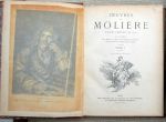Moliere - oeuvres de Moliere,d'apres l'edition de 1734