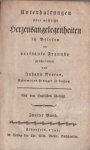 Neuton, Johann (John Newton, 1725-1807) - Unterhaltungen über wichtige Herzensangelegenheiten in Briefen an vertraute Freunde. Zweiter & Dritter Band.