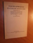 Lievegoed, A.J. - Dagbladwezen en dagbladstudie. Openbare les [...] te Leiden den 9 October 1931 gehouden