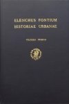 Kieft, C van de. / Niermeijer, J.F. - Elenchus fontium historiae urbanae. Volumen primum.