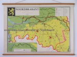 [J.C.] Kloosterman, [B.] Koekkoek, [J.] van Mourik - Schoolkaart / wandkaart van Noordbrabant