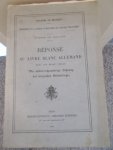 ministere de la justice et ministere des affaires etrangeres - Reponse au livre blanc allemand du 10 mai 1915