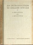 Kruisinga E  en J.  Kooistra - An Introduction to english Syntax