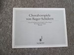 Busch , Hermann J. ( ed.) - CHORALVORSPIELE VON REGER-SCHULERN FUR ORGEL ( Choral Preludes from Pupils of Max Reger for Organ )