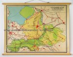 Van Hees, G. en De Looff, H.P. - Schoolkaart / wandkaart van Gelderland en Flevoland