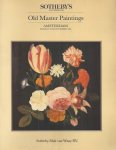 Sotheby`s - Veilingcatalogus 26 november 1984 met Old Master Paintings